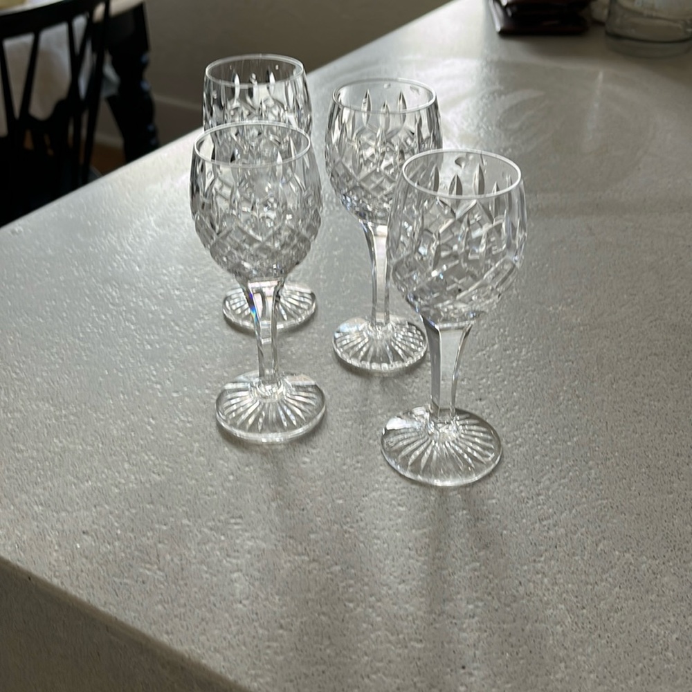 Crystal aperitif glasses